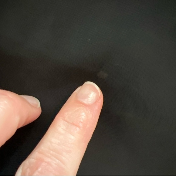 VTG Banana Republic Black Trench Coat Women M Petite Cotton Nylon Brass Clasp - Picture 7 of 7